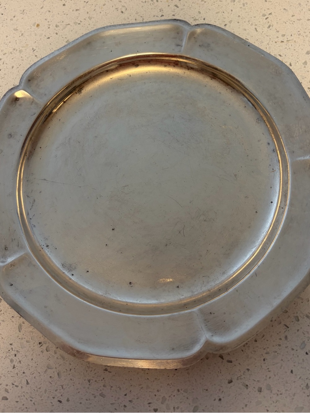 Vintage International Silver Co Silverplate Serving Tray 11.5” Art Deco